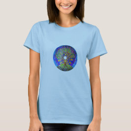 T-shirt da mandala da Lua cheia