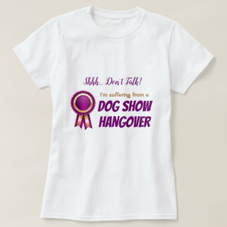 T-shirt da manutenção da exposição de cães -
