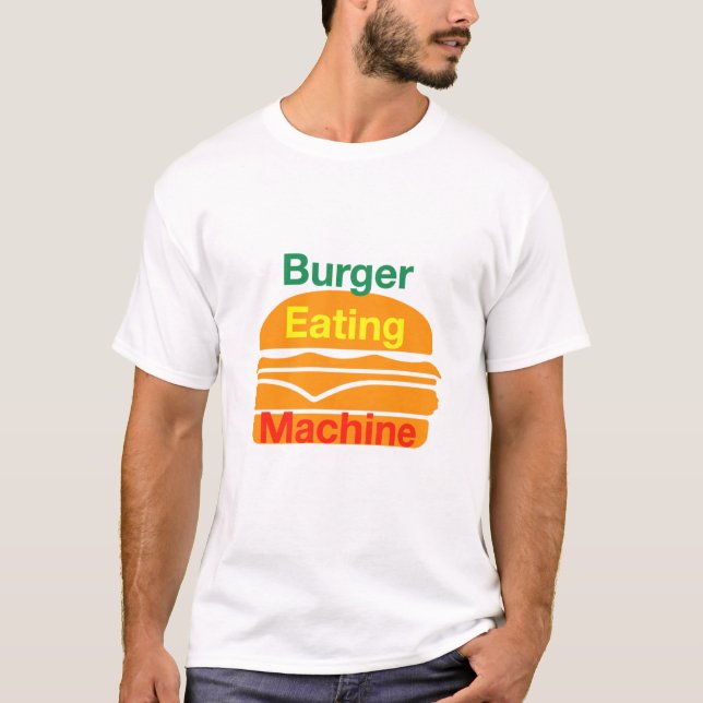 T-Shirt da Máquina de Comida de Burger (Frente)