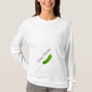 T-shirt da maternidade da salmoura do pepino do