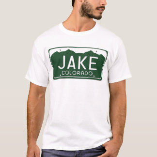 T-shirt da matrícula de JAKE Colorado