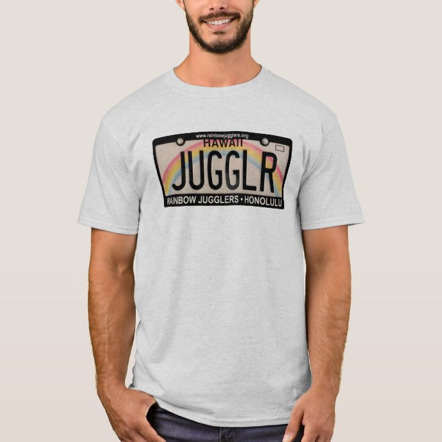 T-shirt da matrícula de JUGGLR (Frente)