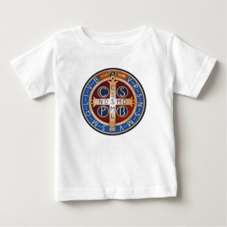 T-shirt da medalha do exorcismo do St. Benedict do