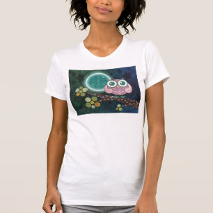 T-shirt da meia-noite da coruja