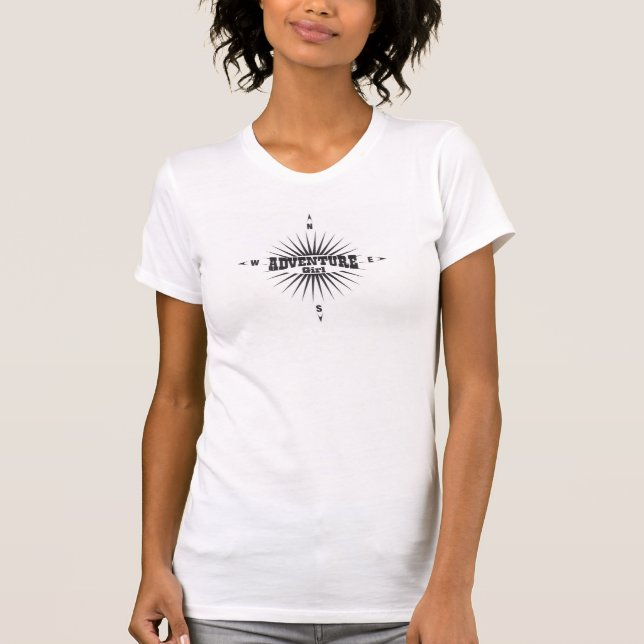 T-shirt da menina da aventura (Frente)