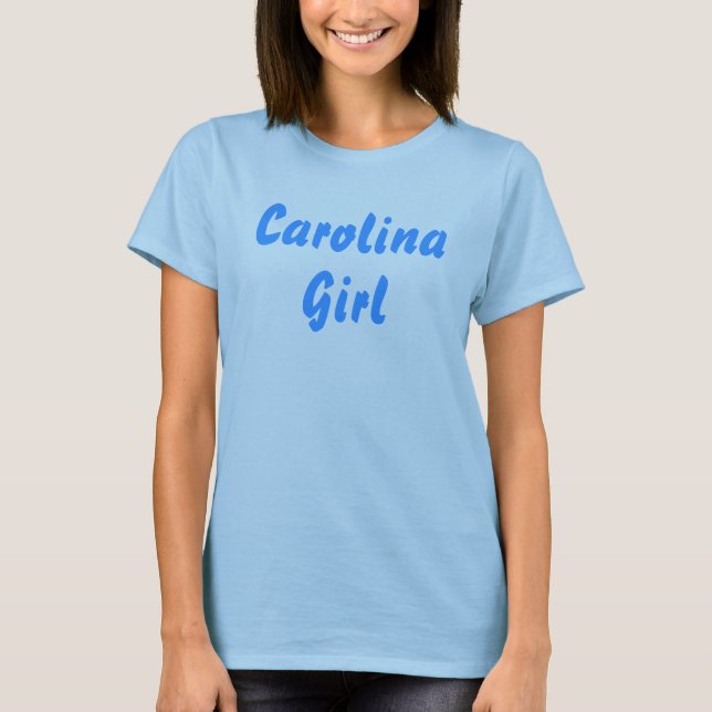 T-shirt da menina de Carolina (Frente)