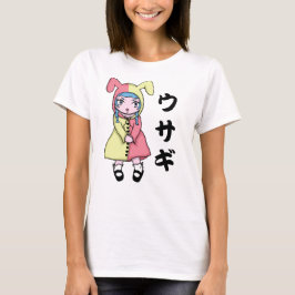 T-shirt da menina de Kawaii Usagi