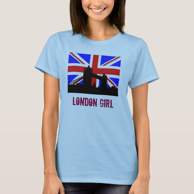 T-shirt da menina de Londres (Frente)