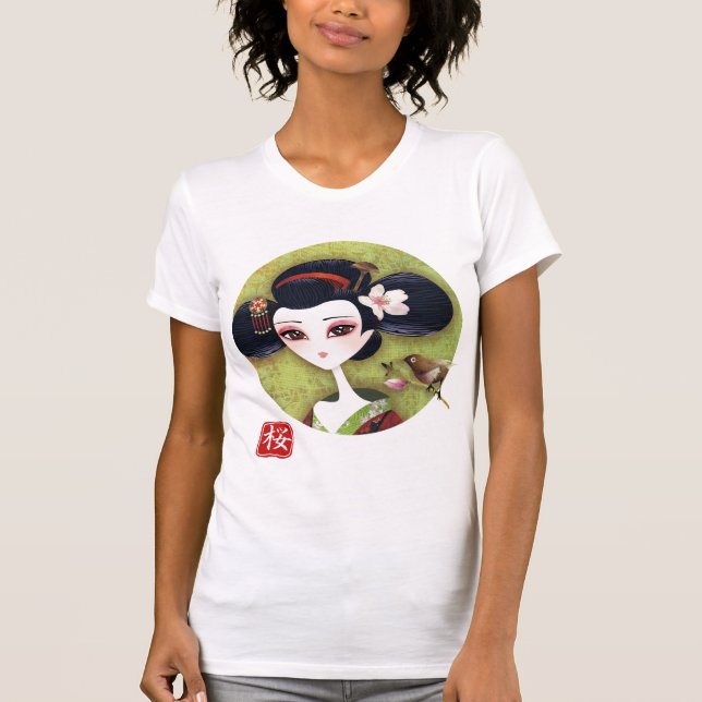 T-shirt da menina de Sakura (Frente)