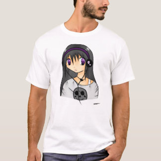 T-shirt da menina do Anime de Dubstep