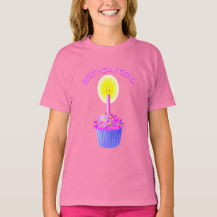 T-shirt da menina do aniversário