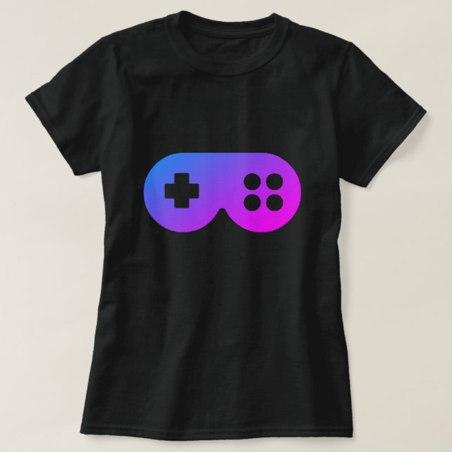 T-shirt da menina do Gamer (Frente do Design)