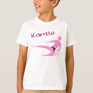 T-shirt da menina do karaté