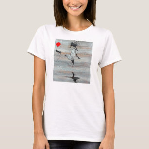 T-shirt da menina do motim de Luna Luna