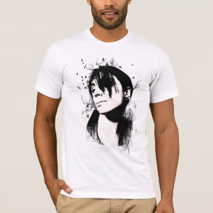 T-shirt da menina do pássaro