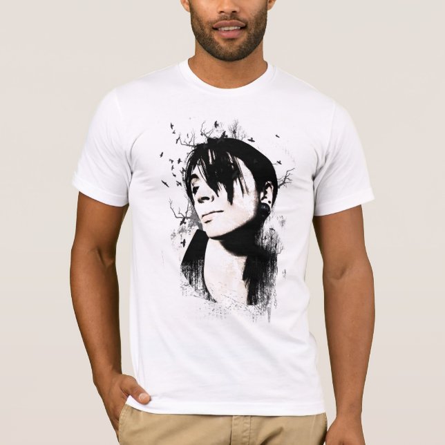 T-shirt da menina do pássaro (Frente)