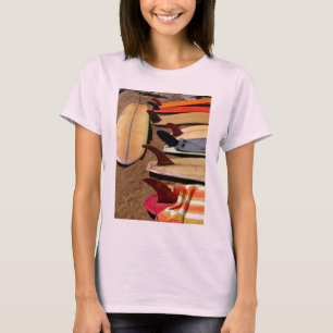 T-shirt da menina do surfista de Wahine
