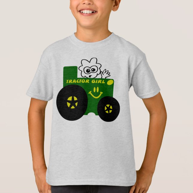 T-SHIRT DA MENINA DO TRATOR DOS MIÚDOS (Frente)