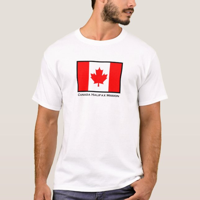T-shirt da missão de Canadá Halifax LDS (Frente)