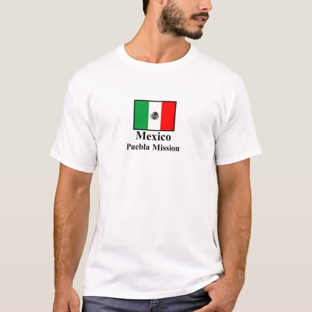 T-shirt da missão de México Puebla (Frente)