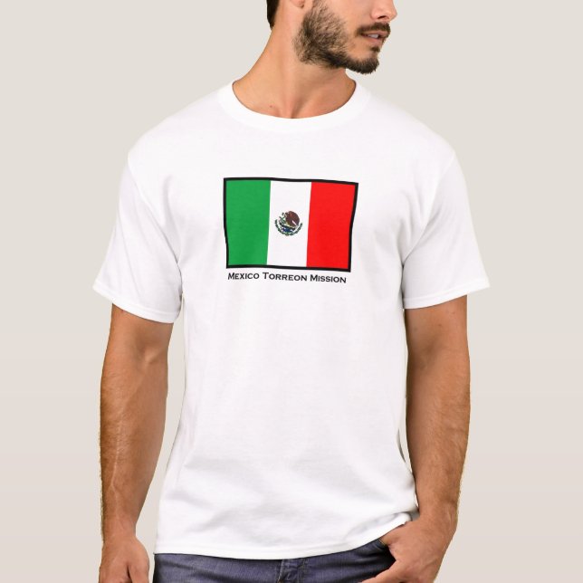 T-shirt da missão de México Torreon LDS (Frente)