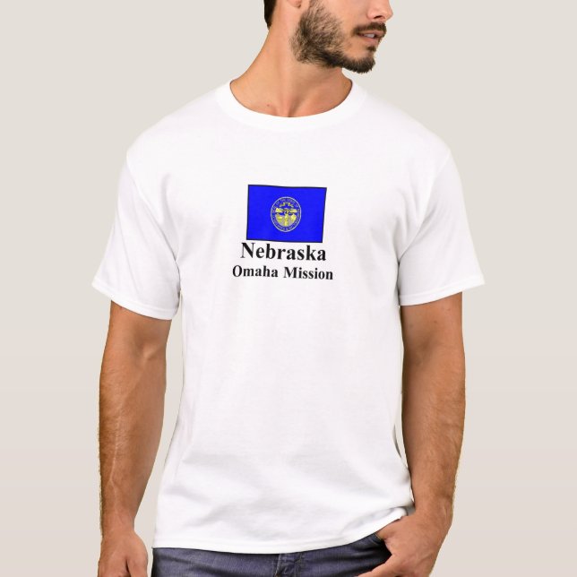 T-shirt da missão de Nebraska Omaha (Frente)