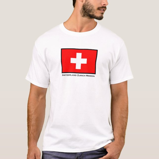 T-shirt da missão de Zurique LDS da suiça (Frente)