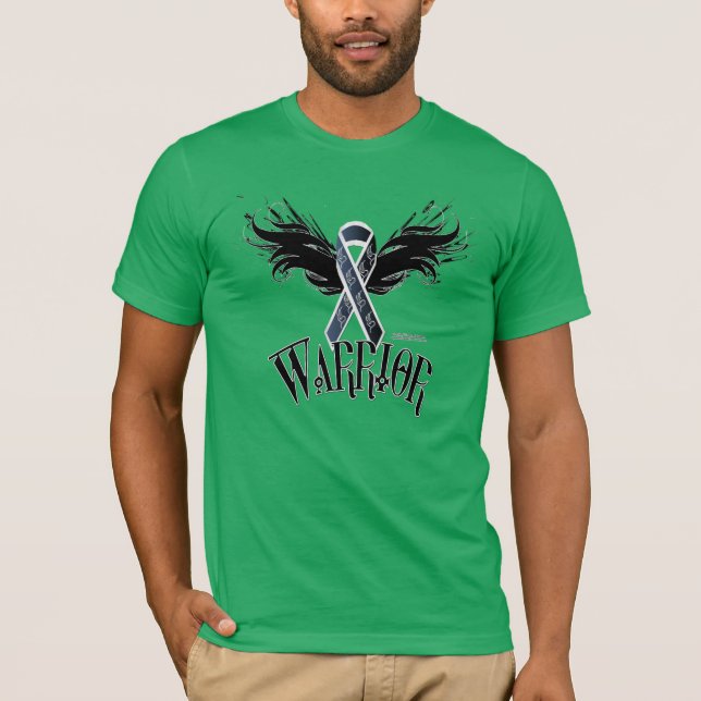 T-shirt da mistura do Poli-Algodão dos homens do (Frente)