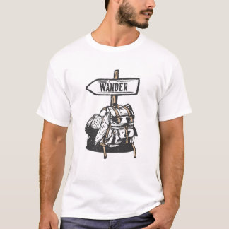 t-shirt da mochila wanderlust