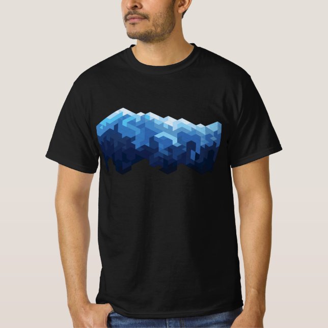 T-Shirt da montanha de neve (Frente)