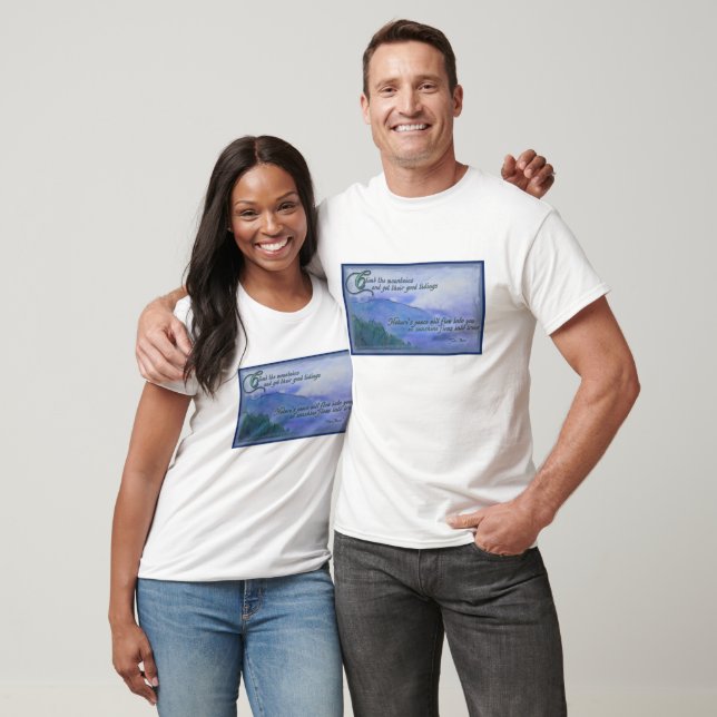 T-shirt da montanha e da natureza (Unissex)