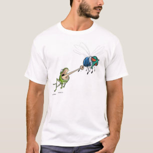 T-shirt da mosca do sapo