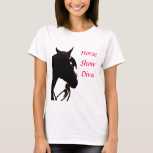 T-shirt da mostra do cavalo
