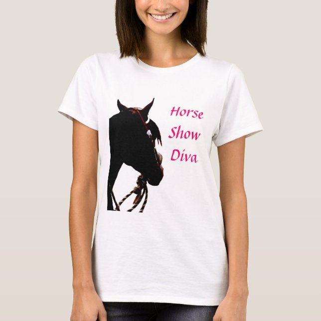 T-shirt da mostra do cavalo (Frente)