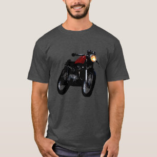 T-shirt da motocicleta do vintage do piloto do