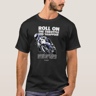 T-shirt da motocicleta - rolo no regulador de