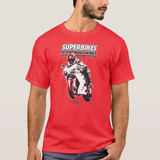 T-shirt da motocicleta - Superbikes (Frente)