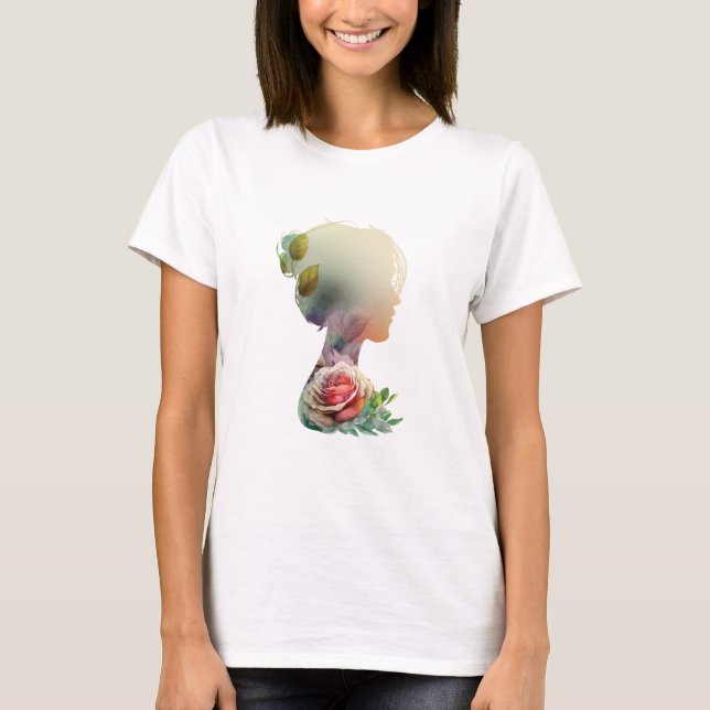T-Shirt da Mulher Flor (Frente)