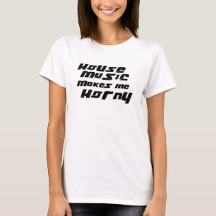 t-shirt da música da casa do clube de dança D da
