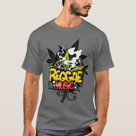 T-shirt da música da reggae