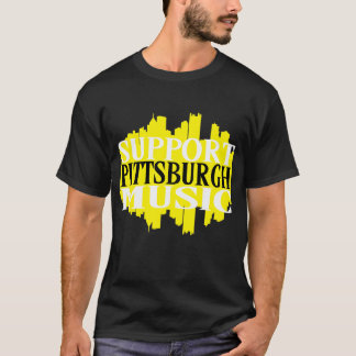 T-shirt da música de Pittsburgh do apoio