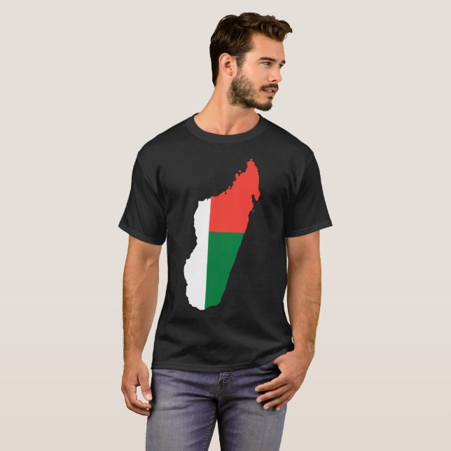 T-shirt da nação de Madagascar (Frente Completa)