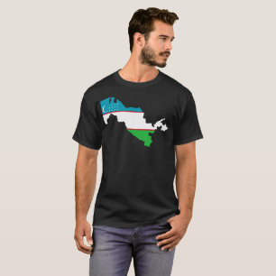 T-shirt da nação de Uzbekistan