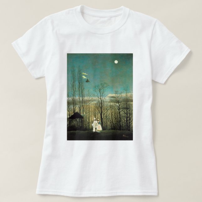 T-shirt da noite do carnaval de Henri Rousseau (Frente do Design)