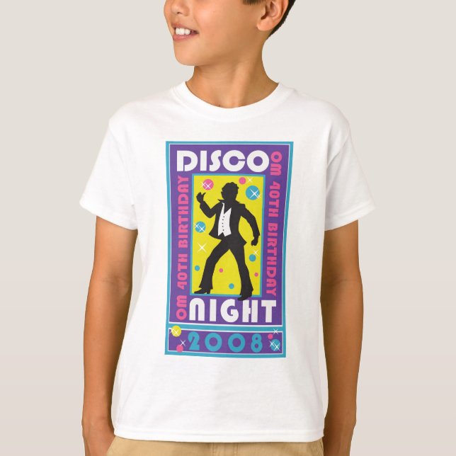 T-shirt da noite do disco dos miúdos (Frente)