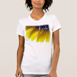 T-shirt da noiva do girassol