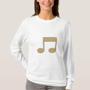 T-shirt da nota da música