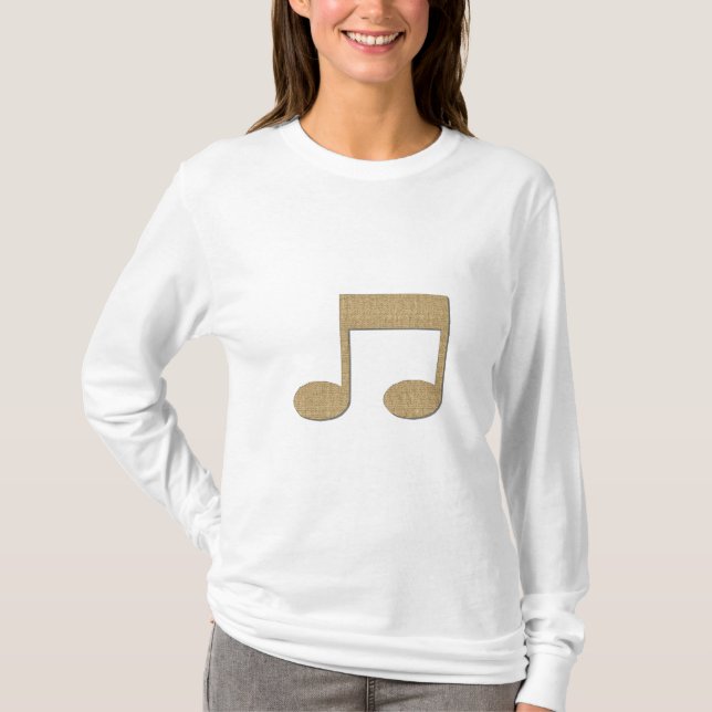 T-shirt da nota da música (Frente)