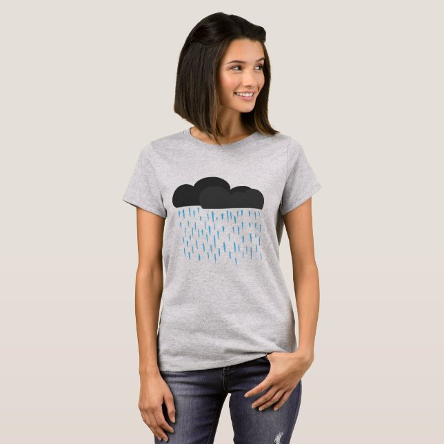 T-Shirt da Nuvem de Chuva (Frente Completa)