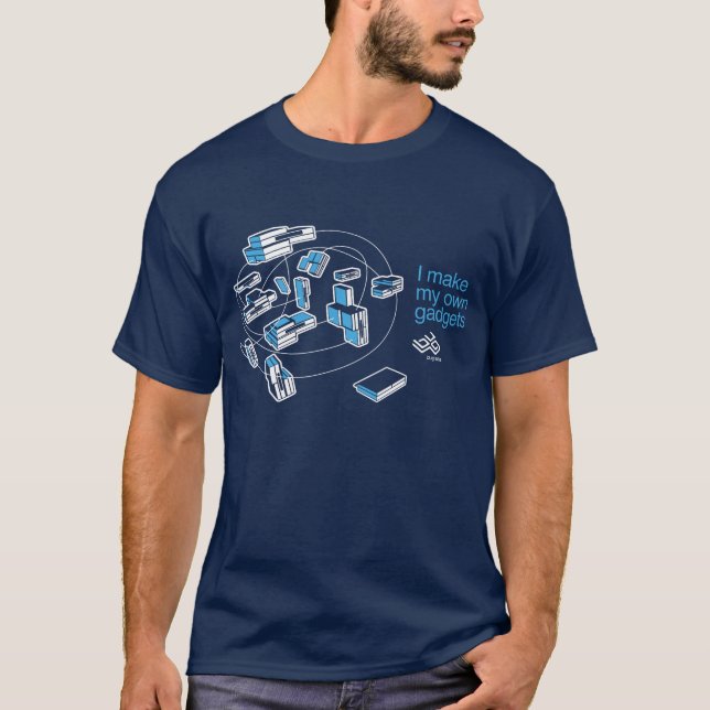 T-shirt da nuvem do INSETO - azul (Frente)